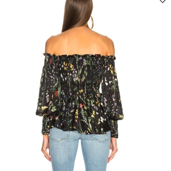 Alexis Elsa Top in Botanical Black Small - Picture 2 of 11